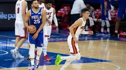 Ben Simmons (left) and Tyler Herro (right). (Getty)