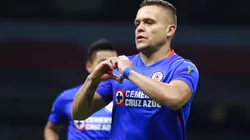 Jonathan Rodríguez of Cruz Azul celebrates after scoring a goal (Getty).