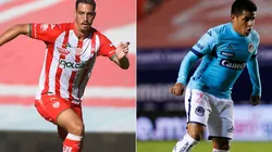 Necaxa's Ian Gonzalez (left) and Atlético San Luis' Juan Castro (right). (Getty)