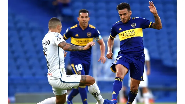 Santos and Boca tied 0-0 in the first game of the series. (Getty)