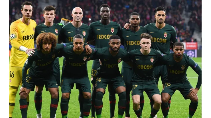 The AS Monaco team line-up before the UEFA Champions League match against Atletico Madrid. (Getty).jpg