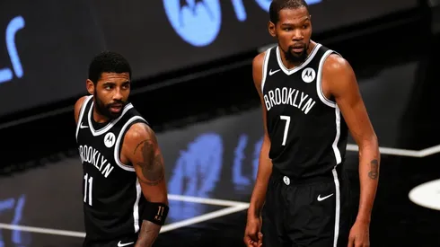 Kyrie Irving & Kevin Durant. (Getty)