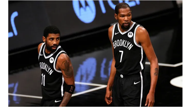Kyrie Irving & Kevin Durant. (Getty)
