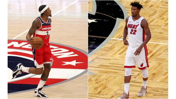 Bradley Beal (left) and Jimmy Butler (right). (Getty)