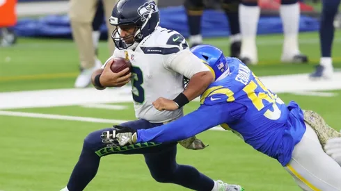 Russell Wilson vs. the Rams. (Getty)