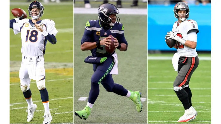 Russell Wilson has been compared to two of the biggest names in football. (Getty)