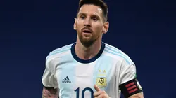 Lionel Messi playing for Argentina (Getty)