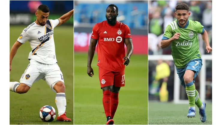 Sebastian Lletget, Jozy Altidore and Cristian Roldan. (Getty)