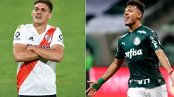 River and Palmeiras clash in a high-flying game. (Getty)