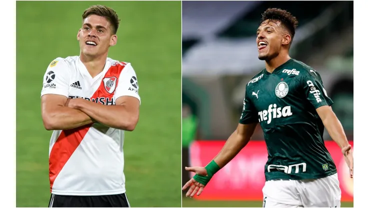 River and Palmeiras clash in a high-flying game. (Getty)