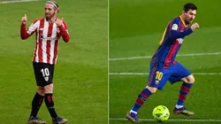 Iker Muniain and Lionel Messi, (Getty)