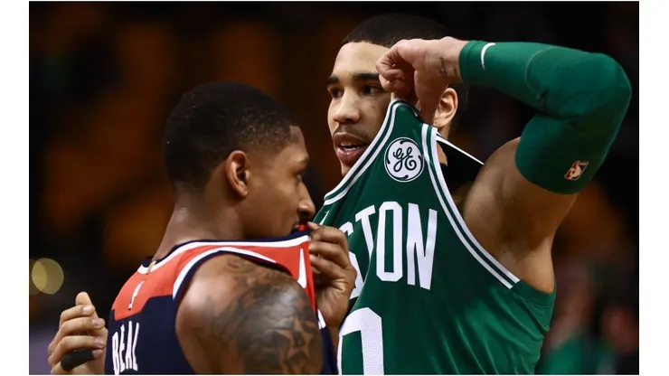 Bradley Beal & Jayson Tatum. (Getty)
