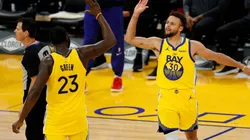 Draymond Green & Stephen Curry. (Getty)