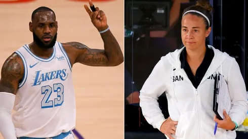 LeBron James congratulated Becky Hammon for becoming the first woman to coach an NBA game. (Getty)
