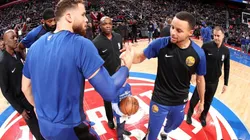 Blake Griffin & Stephen Curry. (Getty)