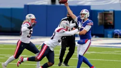 Josh Allen vs. New England. (Getty)