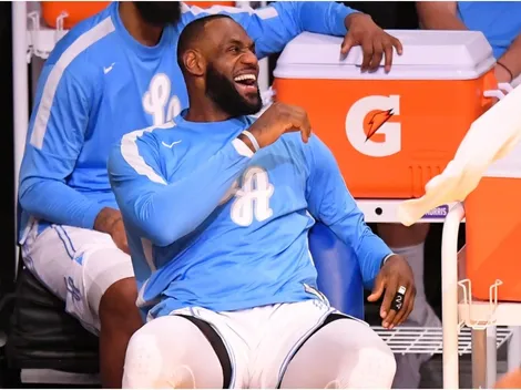 LeBron James hilariously blames wine for air-balling a free-throw