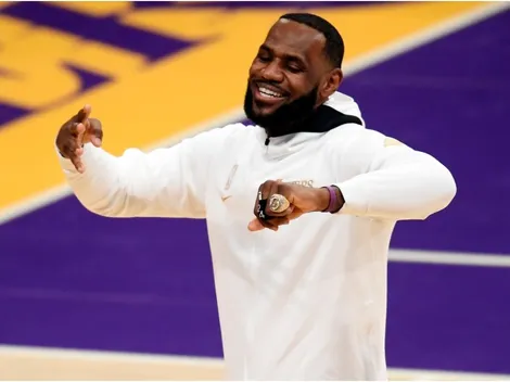 LeBron James' epic reaction to getting his 4th NBA ring