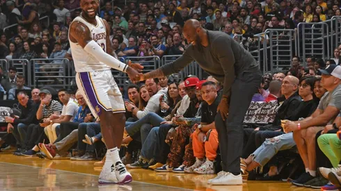 LeBron James and Kobe Bryant in 2019. (Getty)