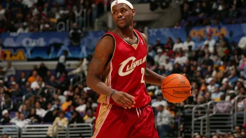 LeBron James during his rookie season. (Getty)