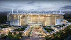 Render of the new Club León stadium. (HKS Architects)