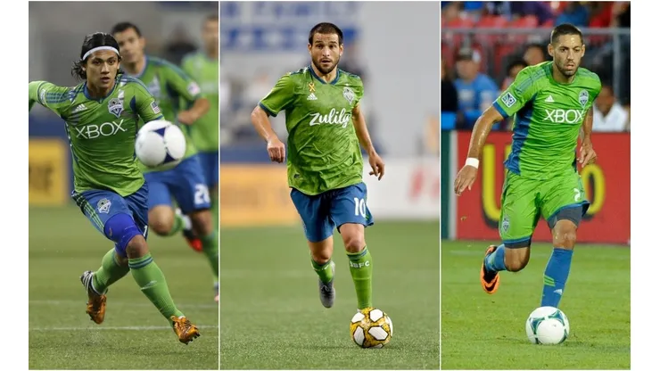 Fredy Montero, Nicolas Lodeiro, Clint Dempsey (Getty)