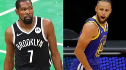 Kevin Durant (left) & Stephen Curry. (Getty)