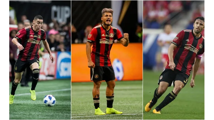 Miguel Almirón, Josef Martínez, Michael Parkhurst (Getty)