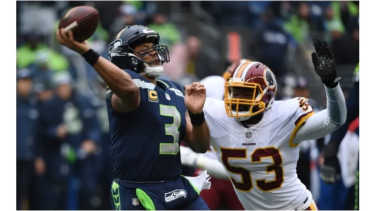 Russell Wilson vs Washington. (Getty)