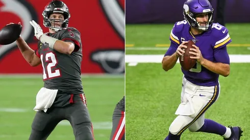 Tom Brady and Kirk Cousins go toe to toe this Sunday. (Getty)