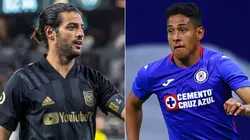 Carlos Vela of LAFC (left) and Luis Romo of Cruz Azul (Getty).