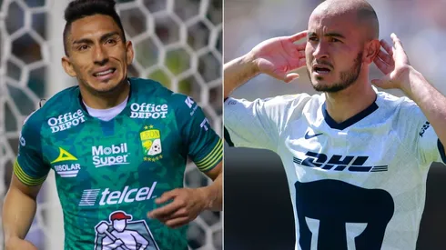 León's Ángel Mena (left) and Pumas' Carlos González (Getty).
