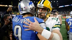 Matthew Stafford & Aaron Rodgers. (Getty)