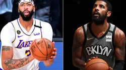 Anthony Davis (left) & Kyrie Irving. (Getty)