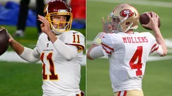 Alex Smith (left) & Nick Mullens. (Getty)