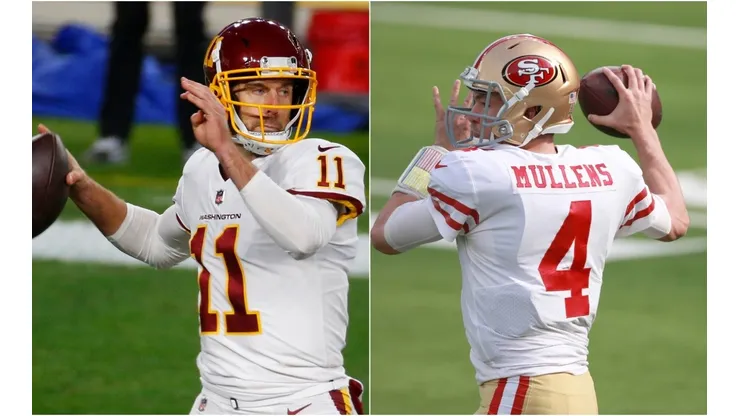 Alex Smith (left) & Nick Mullens. (Getty)