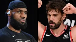 LeBron James (left) & Marc Gasol. (Getty)