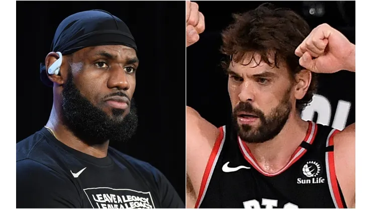LeBron James (left) & Marc Gasol. (Getty)