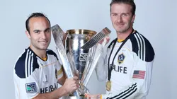 Landon Donovan and David Beckham. (Getty)