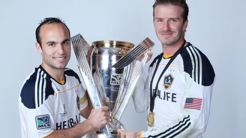 Landon Donovan and David Beckham. (Getty)