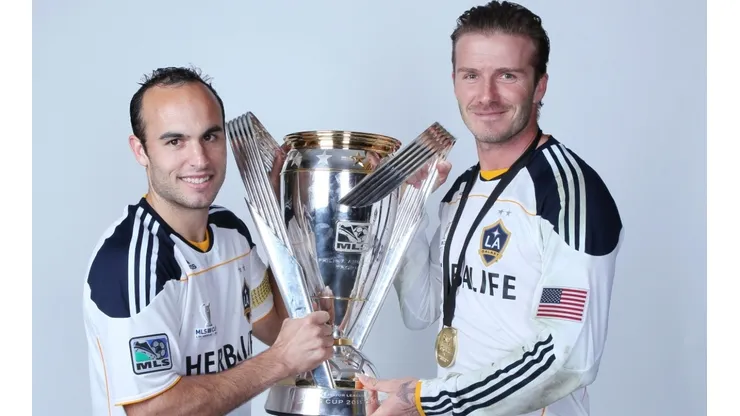 Landon Donovan and David Beckham. (Getty)