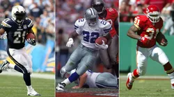 LaDainian Tomlinson,Emmitt Smith, and Priest Holmes (Getty)