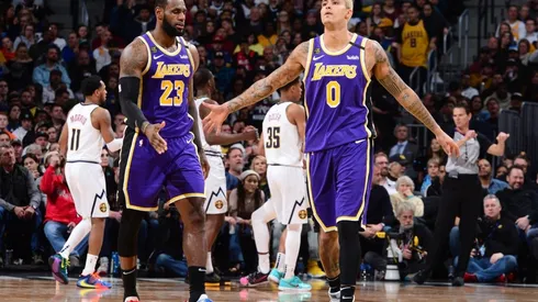 LeBron James & Kyle Kuzma. (Getty)