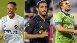 Chicharito, Carlos Vela, Jordan Morris (Getty)