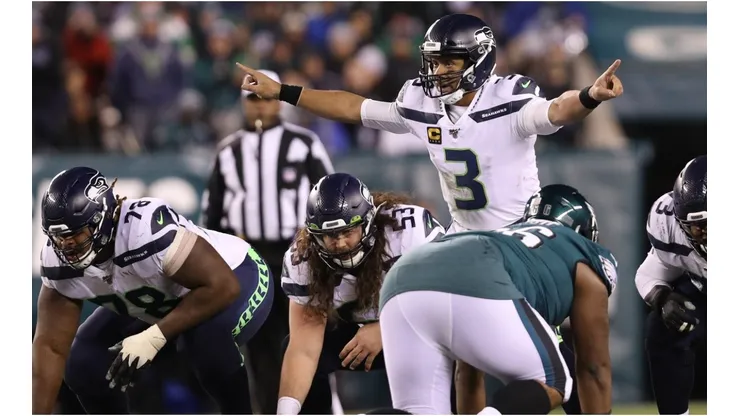 Russell Wilson vs Philadelphia. (Getty)