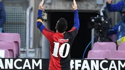 Messi honored Maradona. (Getty)