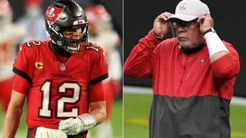 Tom Brady (left) & Bruce Arians. (Getty)