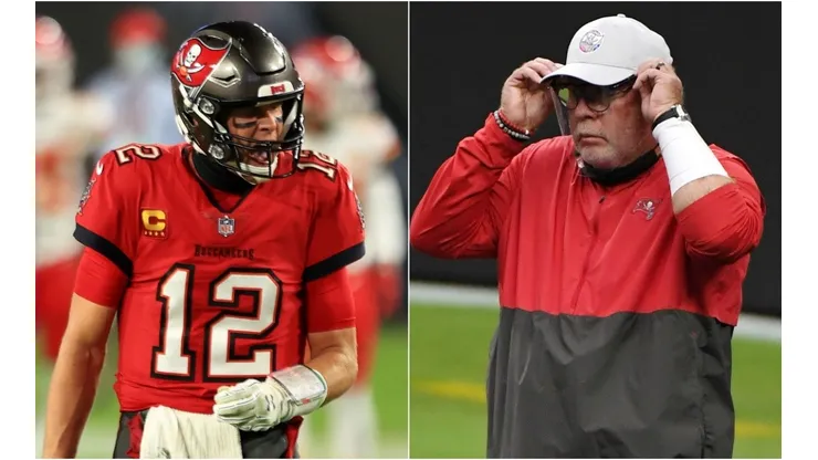 Tom Brady (left) & Bruce Arians. (Getty)
