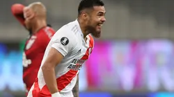 Paulo Díaz of River Plate celebrates after scoring against Athletico Paranaense in the Copa Libertadores 2020 (Getty).