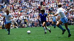 Maradona vs England in 1986. (Getty)